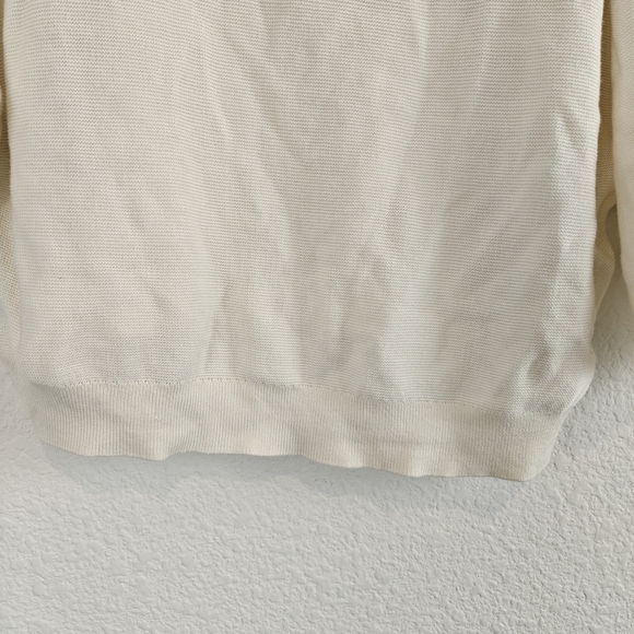 ba&sh Cream Bahi 3/4 Sleeve Boat Neck Jeweled Sweater Small - Picture 12 of 16